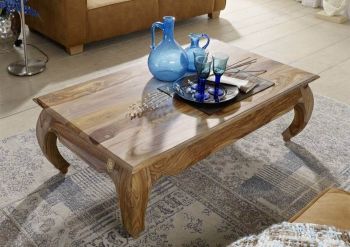 Couchtisch Sheesham 130x75x40 braun lackiert OPIUM #632