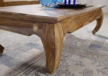 Couchtisch Sheesham 130x75x40 braun lackiert OPIUM #632