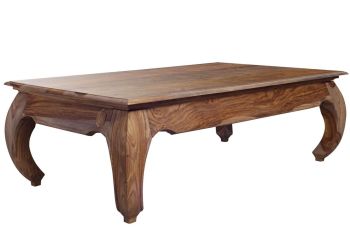 Couchtisch Sheesham 130x75x40 braun lackiert OPIUM #632