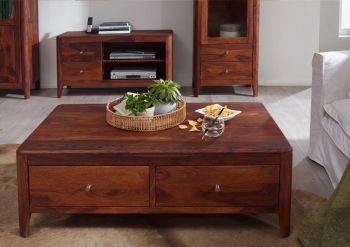 Couchtisch Sheesham 120x70x40 walnuss geölt BROOKLYN #12