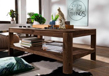 Couchtisch Sheesham 120x70x45 smoked cherry gebeizt TORONTO #105