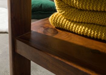 Couchtisch Sheesham 70x70x45 walnuss gewachst TORONTO #206