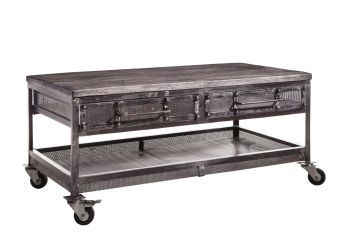 Couchtisch Mango 110x60x50 grau lackiert HEAVY INDUSTRY #122