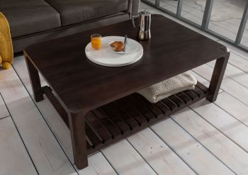 Couchtisch Akazie 120x80x45 tabak lackiert BUENO #4001