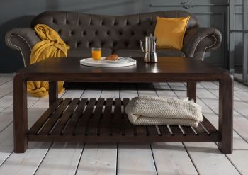 Couchtisch Akazie 120x80x45 tabak lackiert BUENO #4001