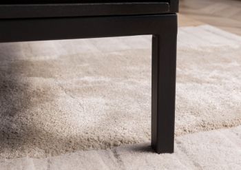 Couchtisch Mango 112x67x43 dunkelgrau geölt CHICAGO #212