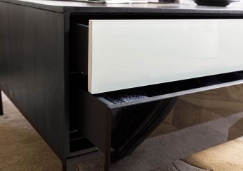 Couchtisch Mango 112x67x43 dunkelgrau geölt CHICAGO #212