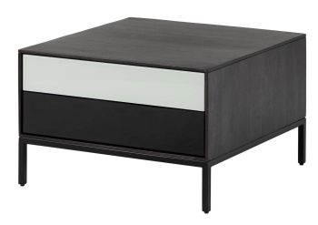 Couchtisch Mango 67x67x43 dunkelgrau geölt CHICAGO #213