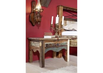 Nachttisch Altholz 60x40x40 mehrfarbig lackiert NATURE OF SPIRIT #44