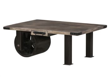 Couchtisch Mango 110x80x43 grau lackiert RAILWAY #205