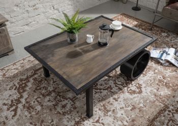 Couchtisch Mango 110x80x43 grau lackiert Railway #233