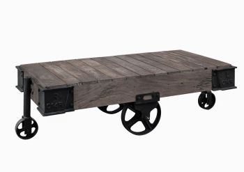 Couchtisch Mango 120x60x43 grau lackiert RAILWAY #260