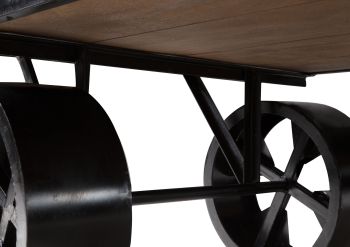 Couchtisch Mango 110x80x45 braun lackiert RAILWAY #433