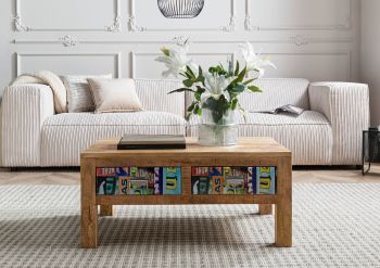 Couchtisch Mango 90x60x40 mehrfarbig lackiert LOUNGE COLLECTION #11