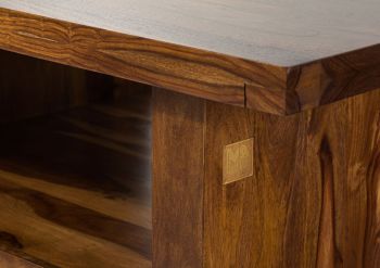 Couchtisch Sheesham 120x85x43 walnuss lackiert DUKE #119