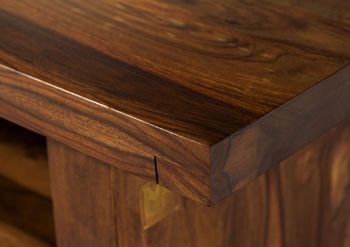 Couchtisch Sheesham 120x85x43 walnuss lackiert DUKE #119