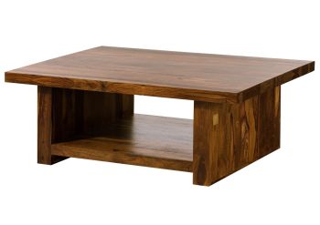 Couchtisch Sheesham 120x85x43 walnuss lackiert DUKE #119