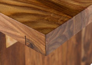 Couchtisch Sheesham 140x60x50 walnuss lackiert DUKE #121