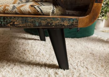 Couchtisch Altholz 120x60x53 mehrfarbig lackiert SIXTIES #106