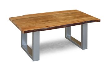 Couchtisch Akazie 110x60x45 walnuss lackiert FREEFORM 2 #11