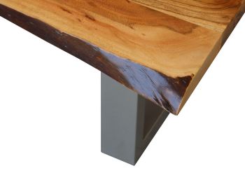 Couchtisch Akazie 110x60x45 walnuss lackiert FREEFORM 2 #11