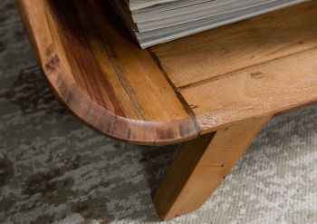 Couchtisch Sheesham 70x70x50 dunkelbraun lackiert MAILAND #233