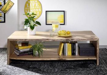 Couchtisch Akazie 150x70x45 natur lackiert PURE ACACIA #309