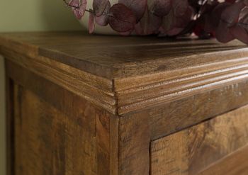 Highboard Mango 160x45x140 dunkelbraun geölt RODEZ #126