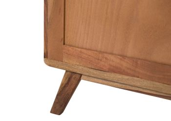 Badschrank Sheesham 50x35x128 natur sandgestrahlt MALMÖ 2 #260