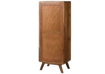 Badschrank Sheesham 50x35x128 natur sandgestrahlt MALMÖ 2 #260