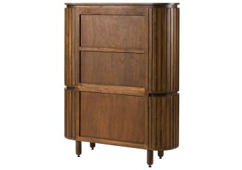 Highboard Mango 120x40x150 braun geölt KYOTO #115