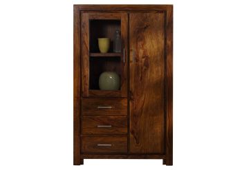 Highboard Sheesham 90x42x148 life honey lackiert METRO LIFE #108