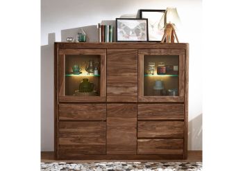 Highboard Sheesham 166x40x145 smoked cherry gebeizt TORONTO #104