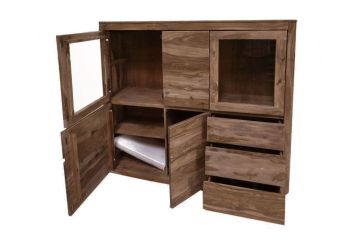 Highboard Sheesham 166x40x145 smoked cherry gebeizt TORONTO #104