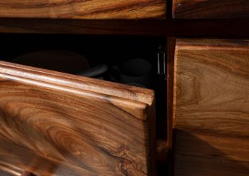 Highboard Sheesham 166x40x145 walnuss gewachst TORONTO #204