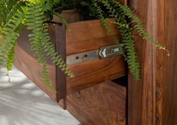 Highboard Sheesham 166x40x145 walnuss gewachst TORONTO #204