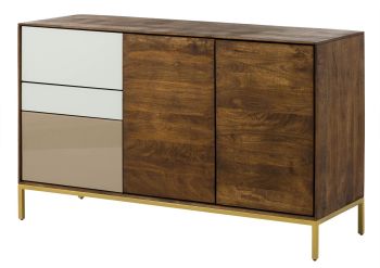Kommode Mango 134x45x85 braun geölt CHICAGO #107