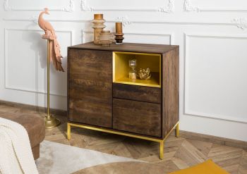 Kommode Mango 90x45x85 braun geölt CHICAGO #108