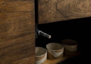 Kommode Mango 90x45x85 braun geölt CHICAGO #108