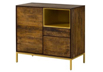 Kommode Mango 90x45x85 braun geölt CHICAGO #108