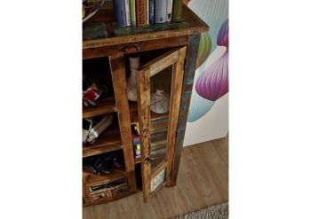 Highboard Altholz 115x40x150 mehrfarbig lackiert NATURE OF SPIRIT #21