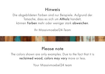 Highboard Altholz 115x40x150 mehrfarbig lackiert NATURE OF SPIRIT #21