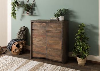 Highboard Mango 100x48x111 braun geölt PURE MANGO #201