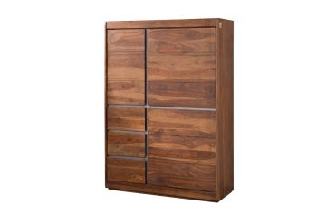 Highboard Sheesham 102x40x147 noble unique lackiert SYDNEY #102