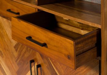 Highboard Altholz 110x40x156 natur lackiert AVIGNON #120