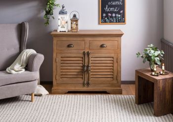 Sideboard Mango 107x45x90 beige geölt TOULOUSE #07