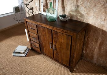 Sideboard Sheesham 118x45x85 life honey lackiert METRO LIFE #122
