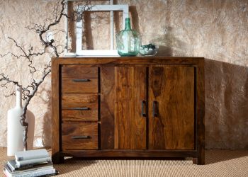 Sideboard Sheesham 118x45x85 life honey lackiert METRO LIFE #122