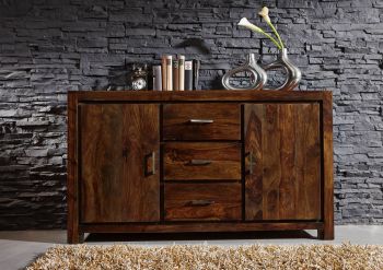 Sideboard Sheesham 145x45x85 life honey lackiert METRO LIFE #131