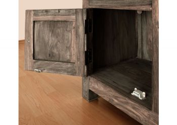 Sideboard Sheesham 180x45x95  grau geölt NATURE GREY #84